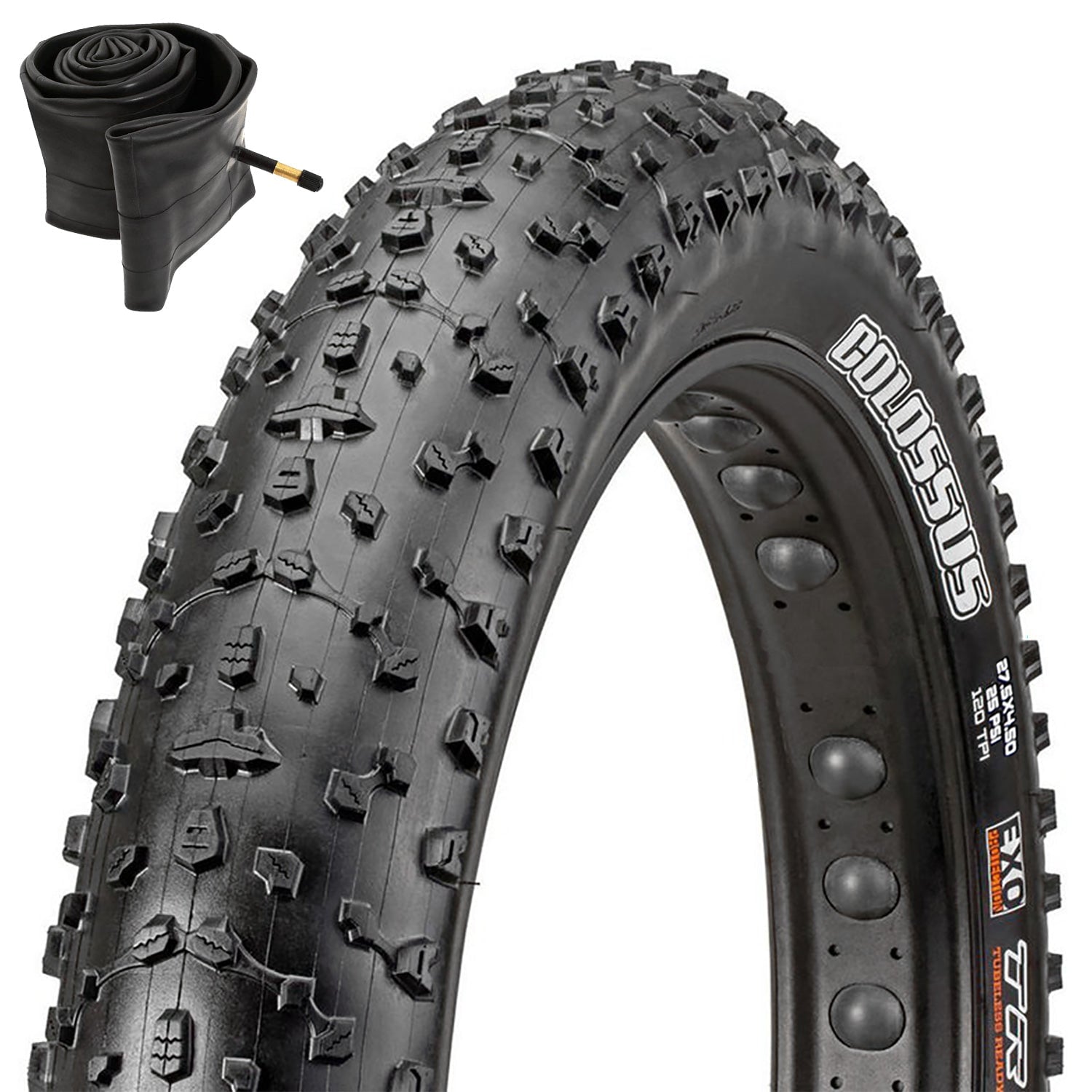 Maxxis Colossus Fat Tire EXO TR (1PCS) 27.5 x 4.5" & Valve Tube