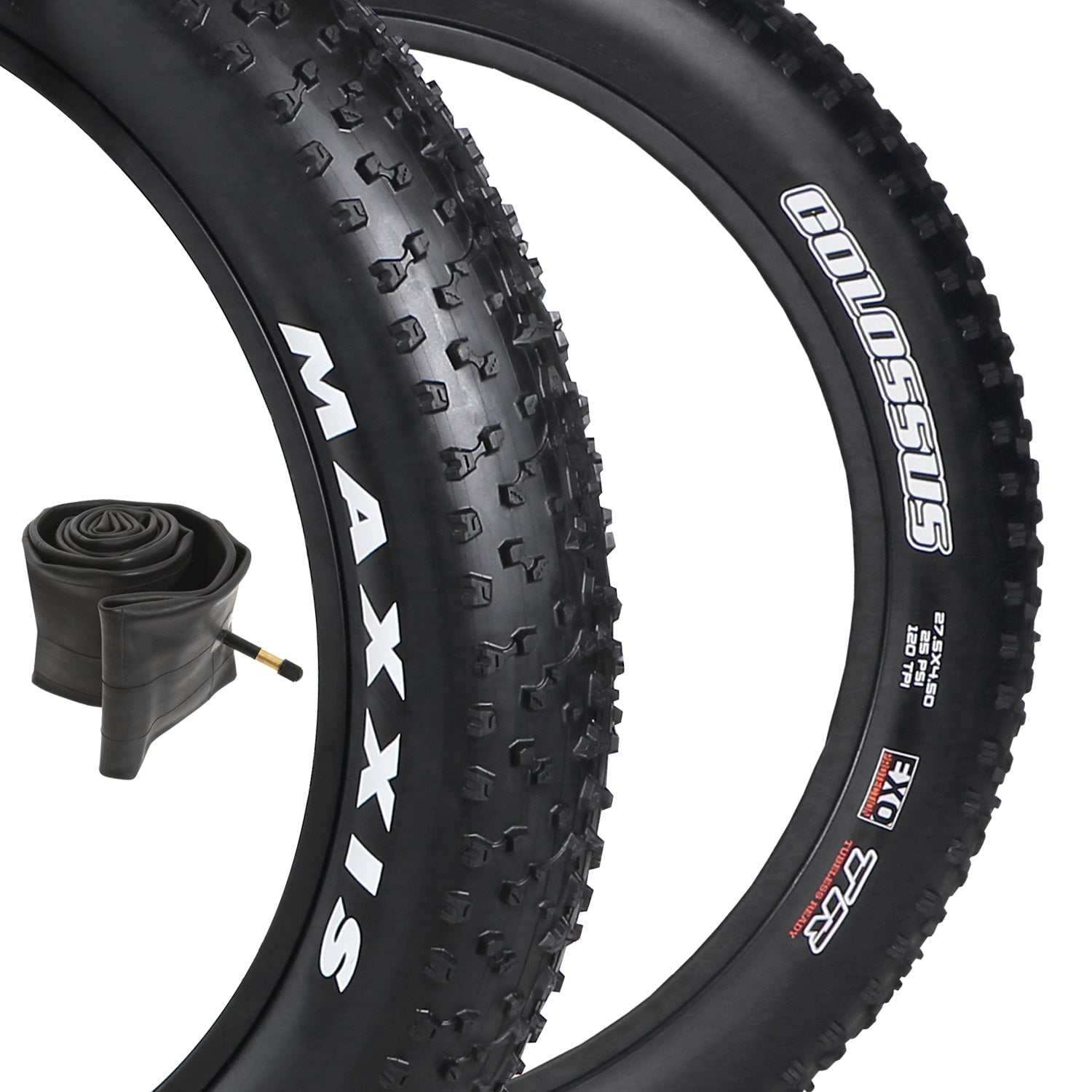 Maxxis Colossus Fat Tire EXO TR (1PCS) 27.5 x 4.5" & Valve Tube